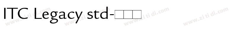 ITC Legacy std字体转换
